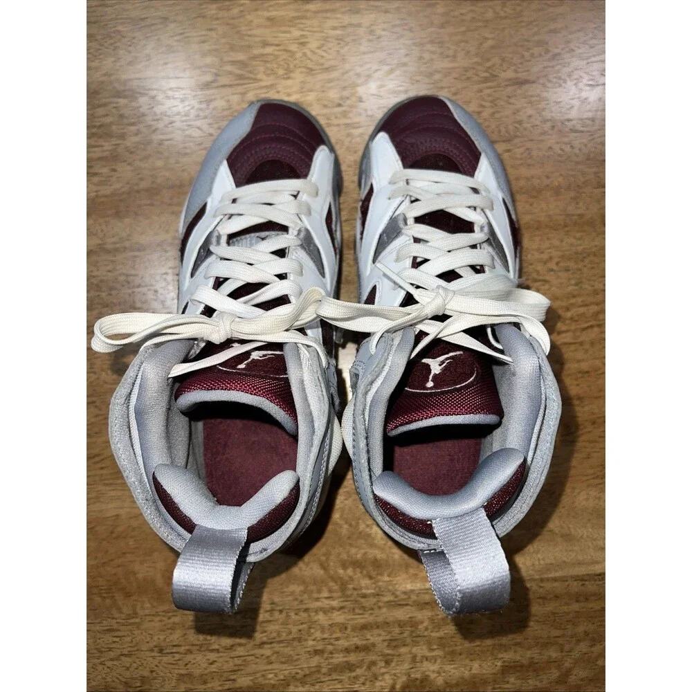 Nike Boys Air‎ Jordan Jumpman Two Trey GS White Cherrywood Red Sneakers Size 4Y - Picture 5 of 15